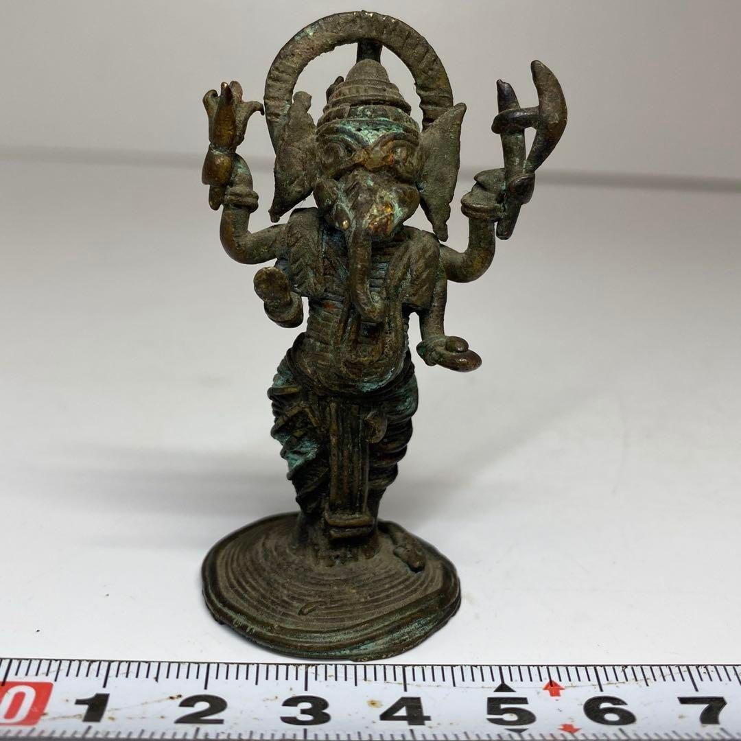 古銅 ガネーシャ 重さ43g 東H5-0806 トヒウ