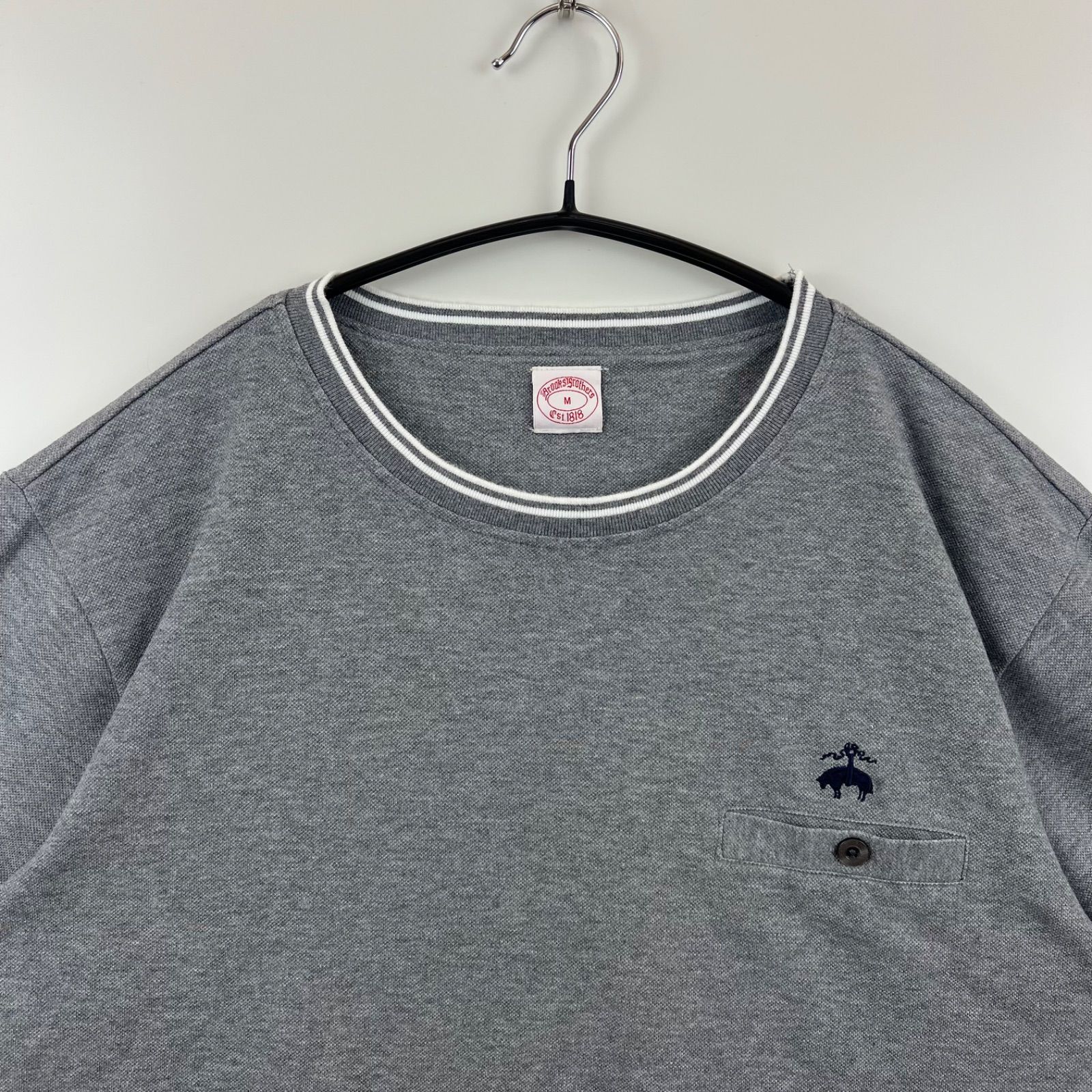 Brooks Brothers pocket Tee M ブルックスブラザーズ 鹿の子