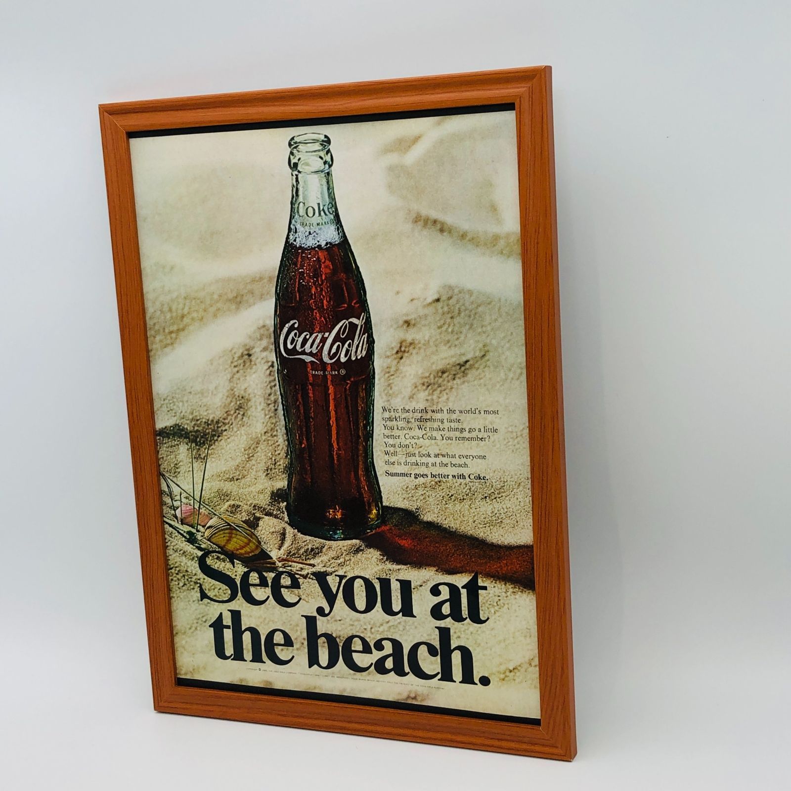 ビンテージ 広告 ポスター コカコーラ 清涼飲料水 (Coca-Cola)1960's