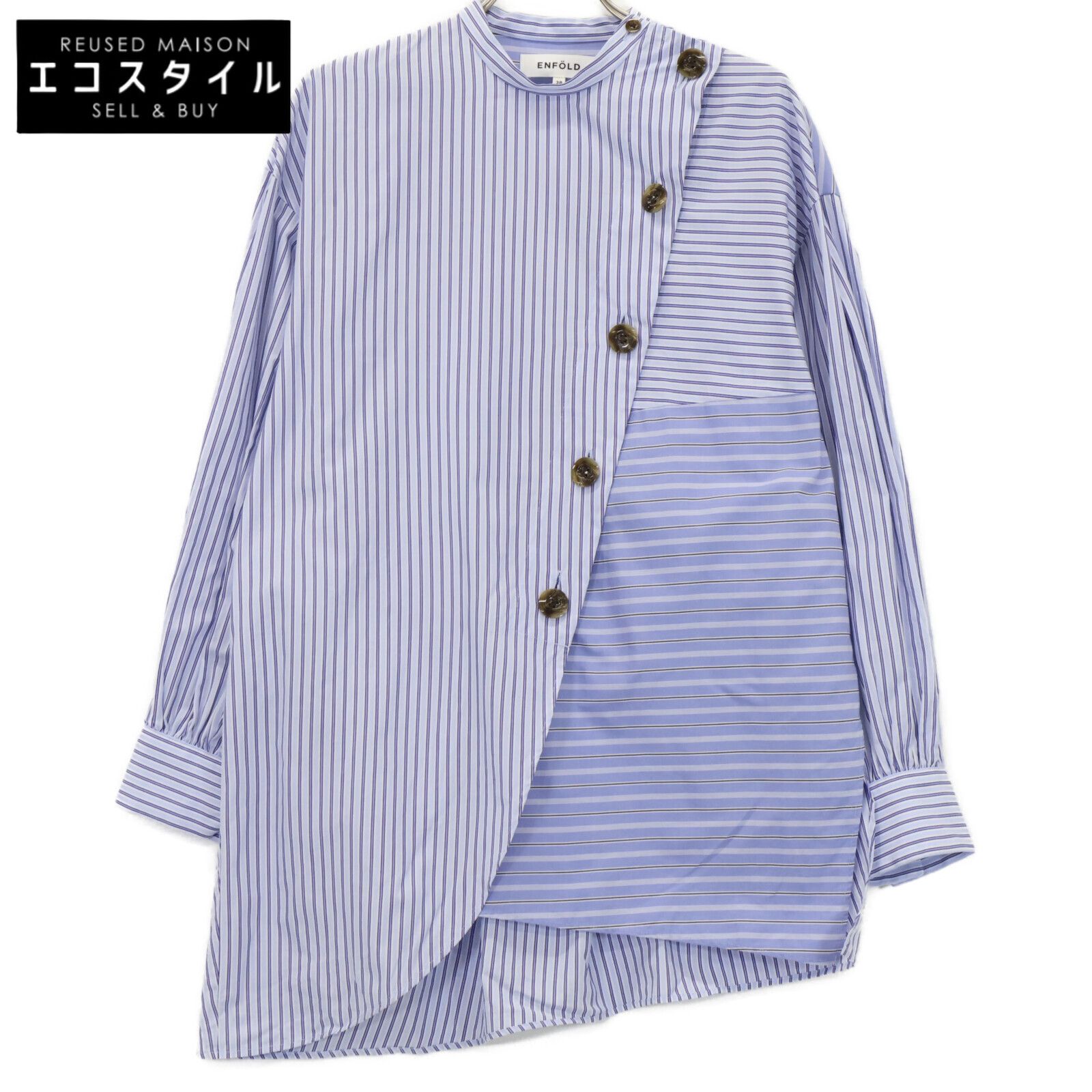 ENFOLD - エンフォルド 22AW ブラック VEST COMBI PULLOVER 300FA230