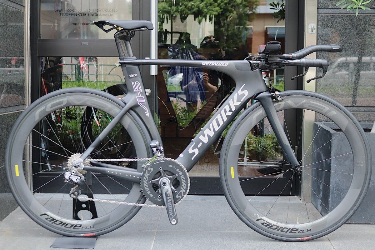 スペシャライズド SPECIALIZED シヴ S-WORKS SHIV TT 2013 Sサイズ シマノ アルテグラ 6870 11S カーボン トライアスロン TTバイク 【東京南麻布店】