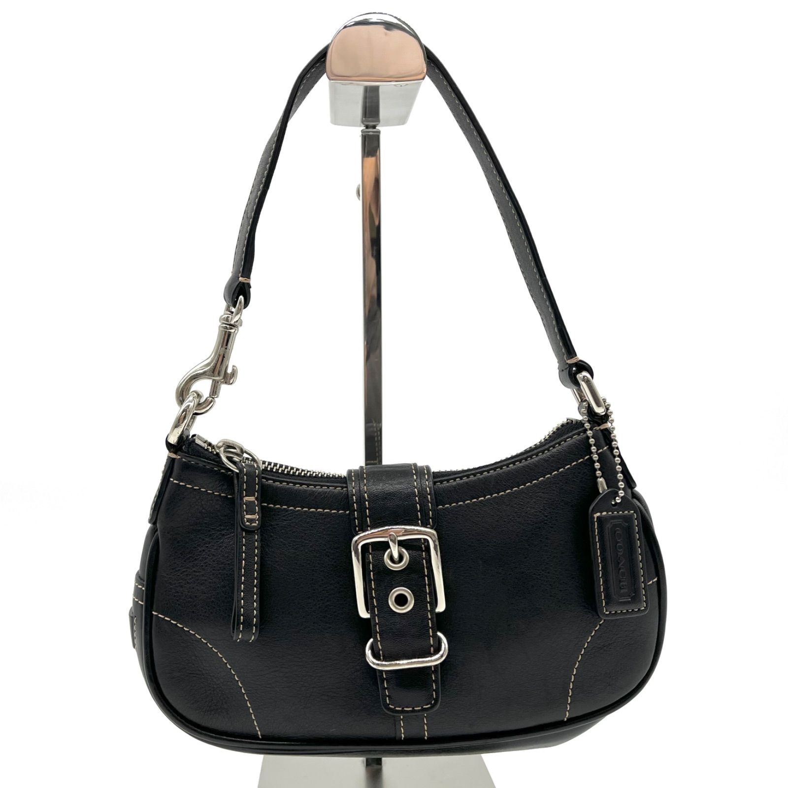 ほぼ未使用○COACH コーチ 7542 ソーホー SV金具 オールレザー 