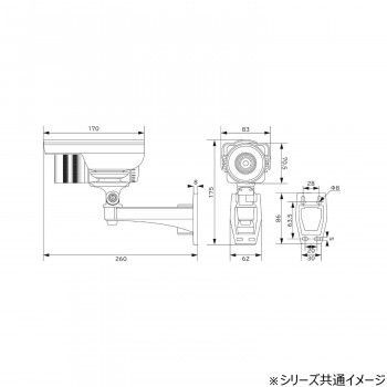 SDカードレコーダー搭載2.1メガピクセル防水バレット型AHDカメラ