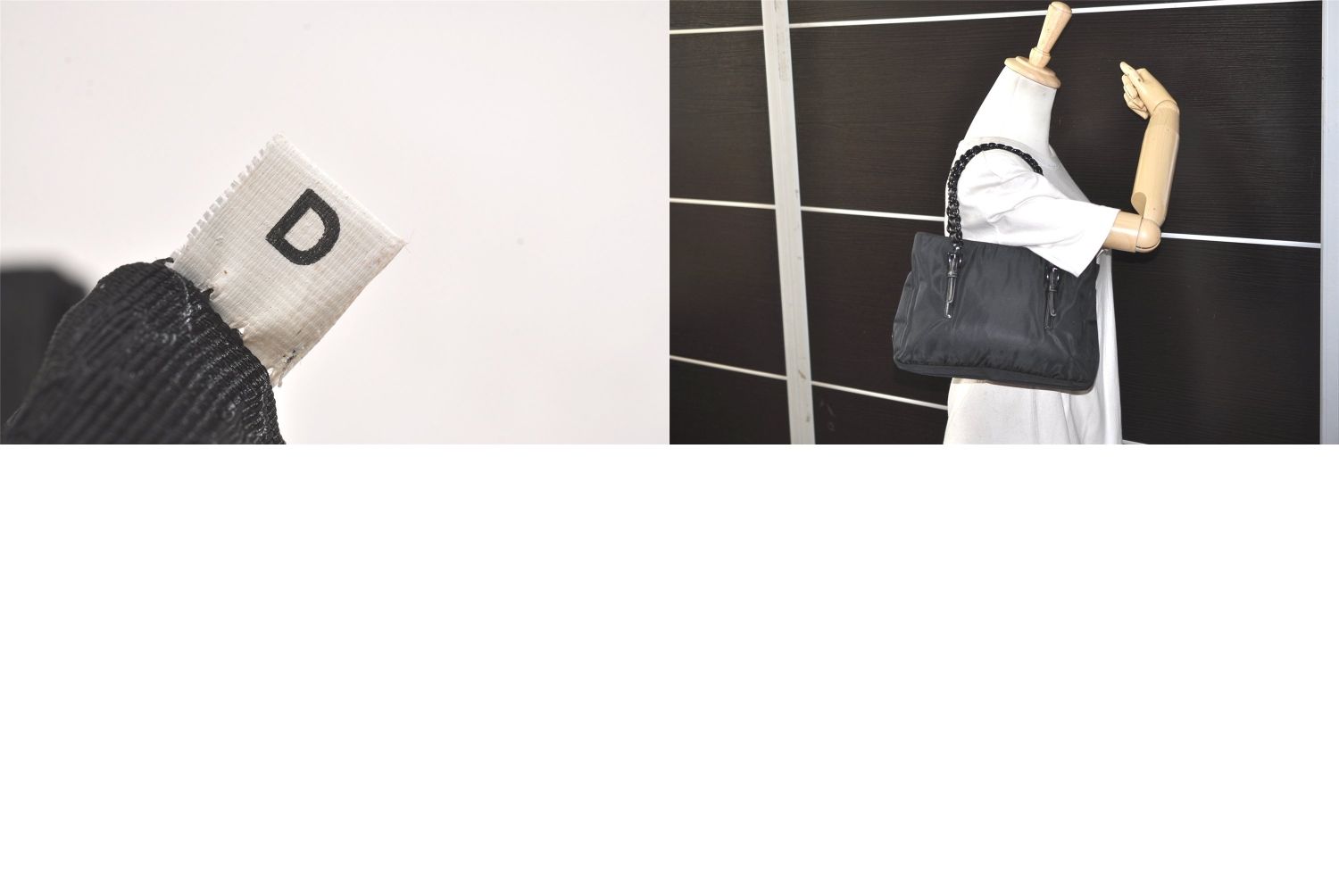 PRADA プラダ ヴィンテージ ナイロン レザー ハンドバッグ 財布