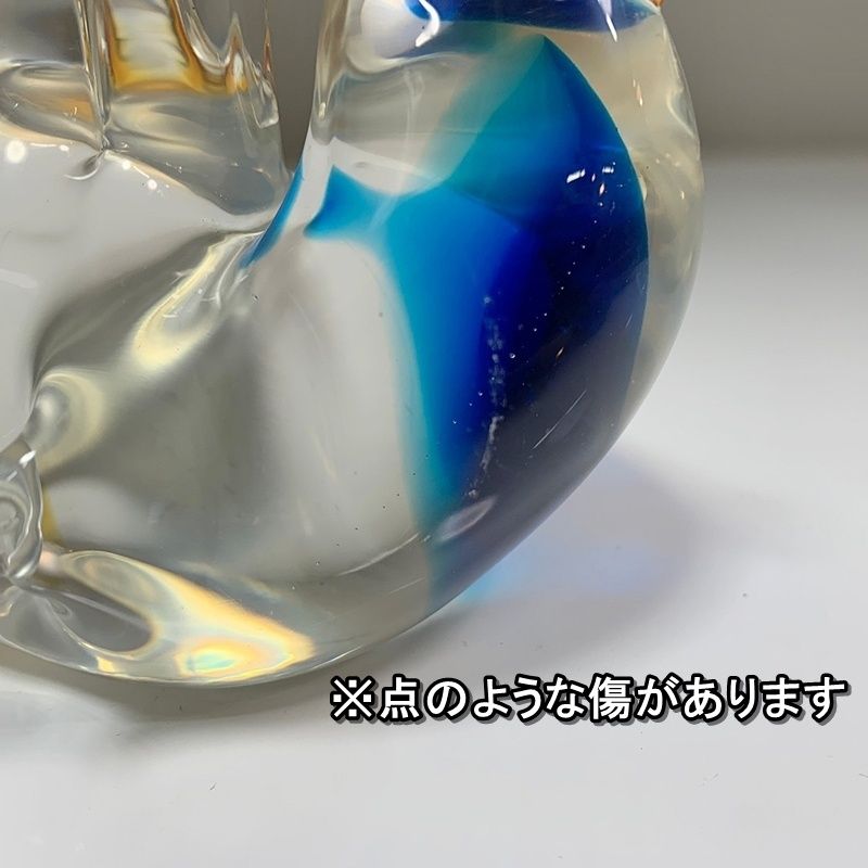 レトロ MultiGlass マルティグラス 鳥 高さ10cm ガラス 置物
