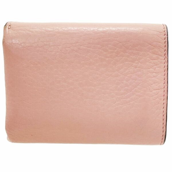 バーバリー 財布 ロゴ 三つ折り財布 レザー 革 ピンク BURBERRY コンパクト財布 ミニ財布 ミニウォレット ウォレット サイフ ブランド小物 レディース 女性