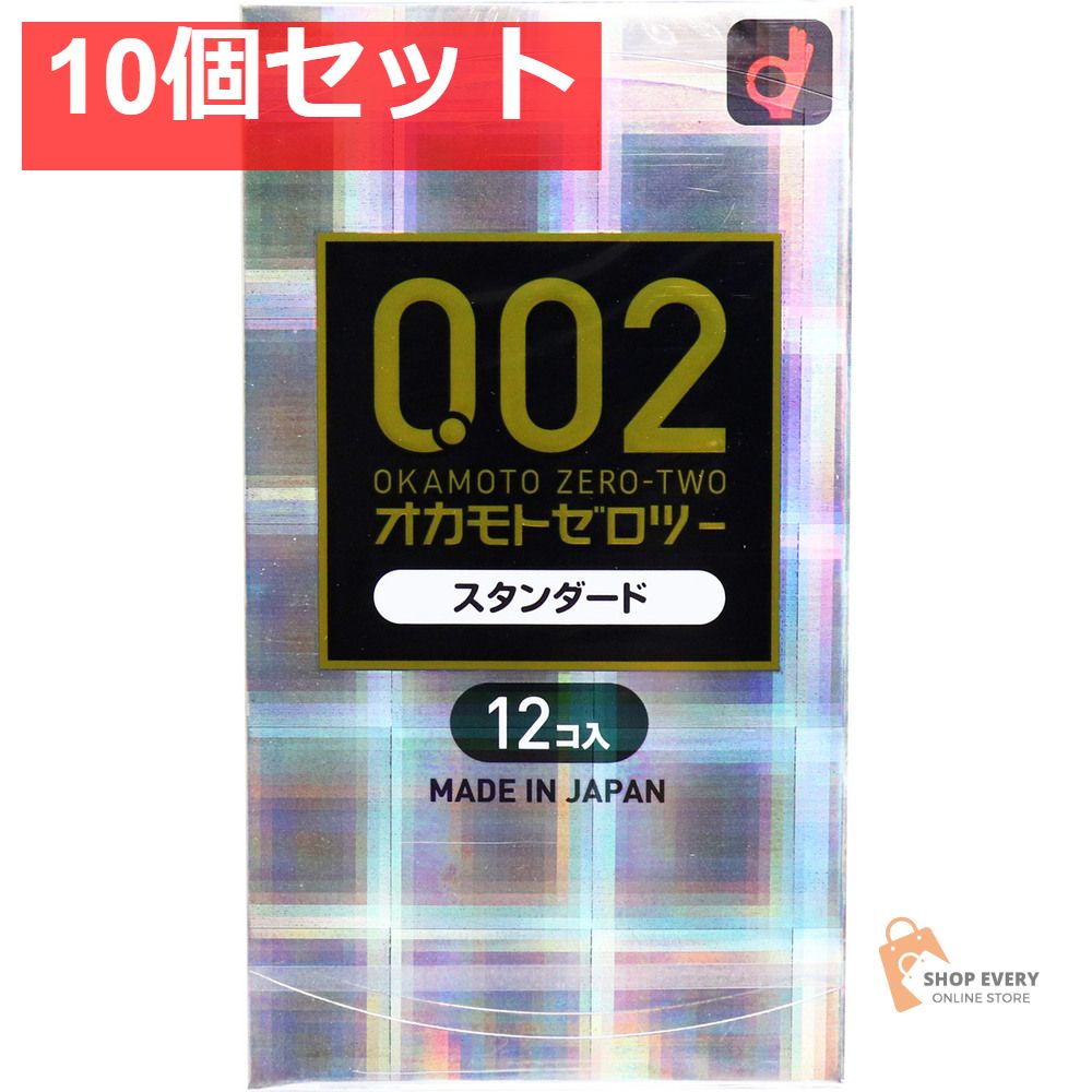 オカモトゼロツー スタンダード 0.02コンドーム 12個入 10個セット