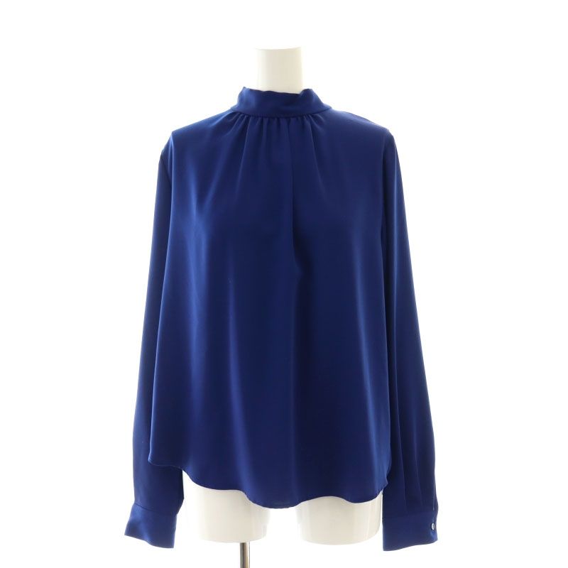 ソージュ SOEJU サテンバックリボンロングスリーブブラウス プル