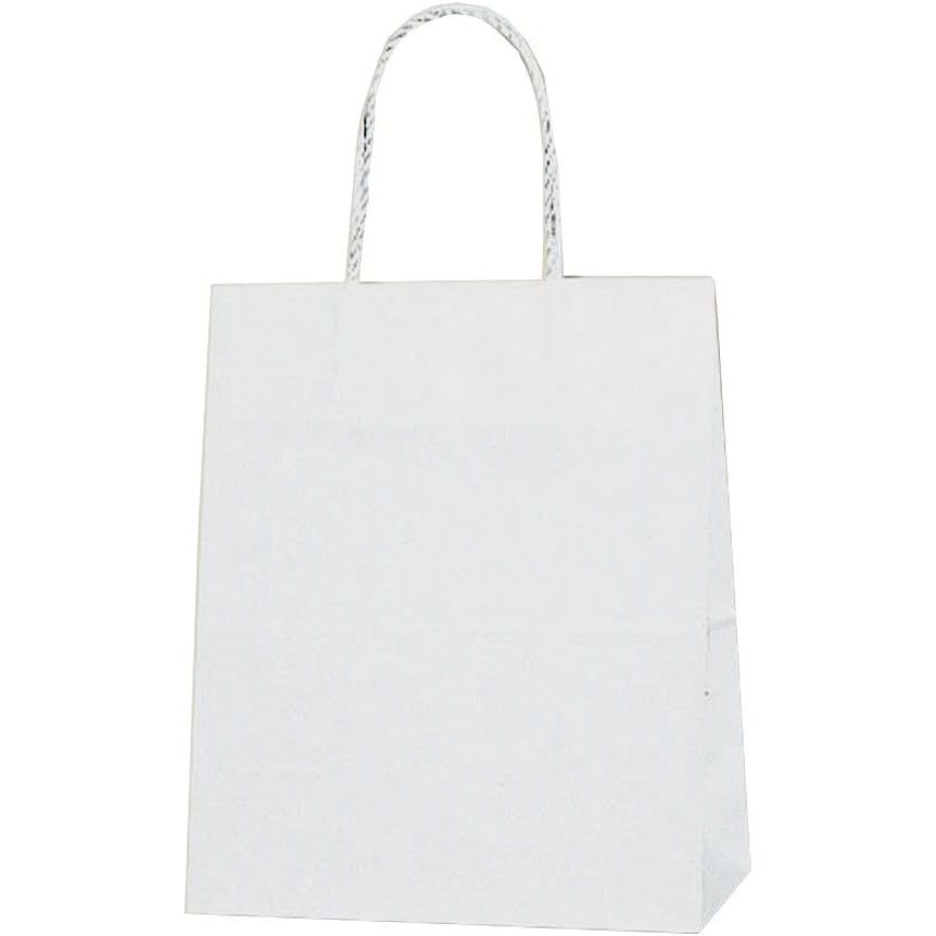 （まとめ買い）シモジマ HEIKO 手提げ紙袋 スムースバッグ 22-12 白無地 25枚 幅220×マチ120×高265mm 003156190 【×3セット】