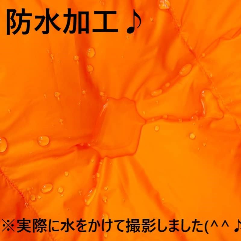 仮眠アウトドア 防水 グース ダウン マミー型 寝袋 シュラフ オレンジ