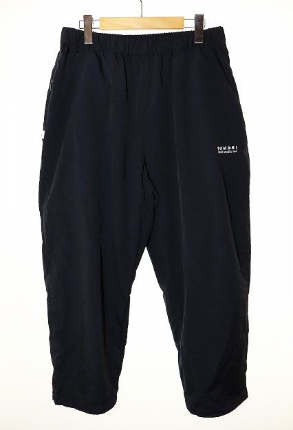 SUMARI VENTILATION NYLON WIDE TAPERED PANTS BLACK SIZE 2 S50007 