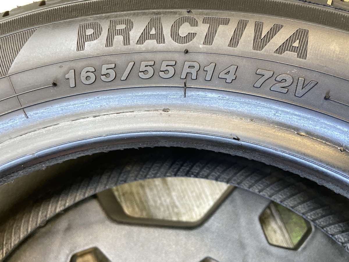 165/55R14 イエローハット PRACTIVA 中古タイヤ サマータイヤ 1本 