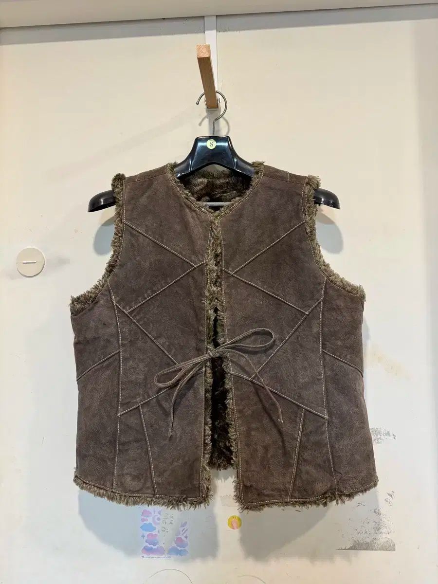 Wilson leather スウェード リバーシブル ベスト