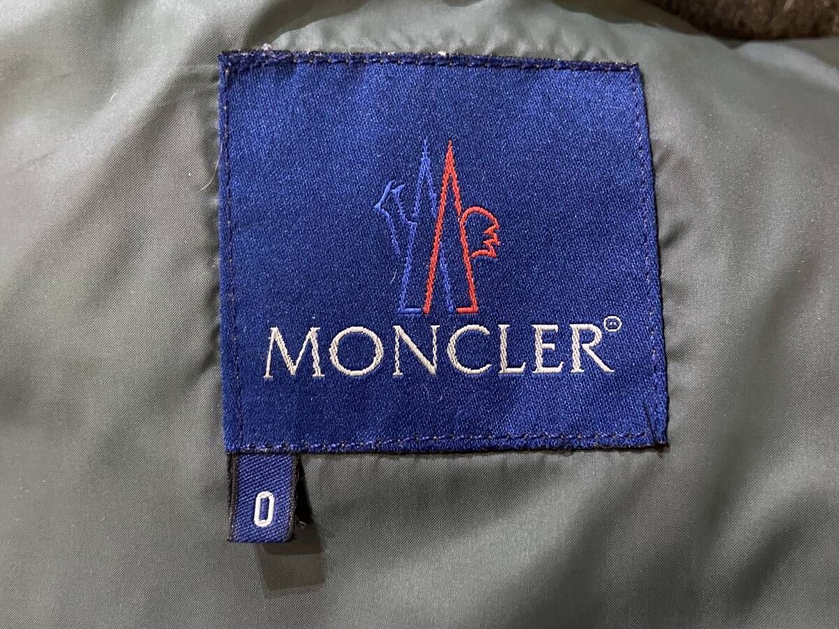 MONCLER ダウン ジャケット 青タグ　ヴィンテージ 90s ヴィンテージ MONCLER｜モンクレール 青タグ ウール ダウン