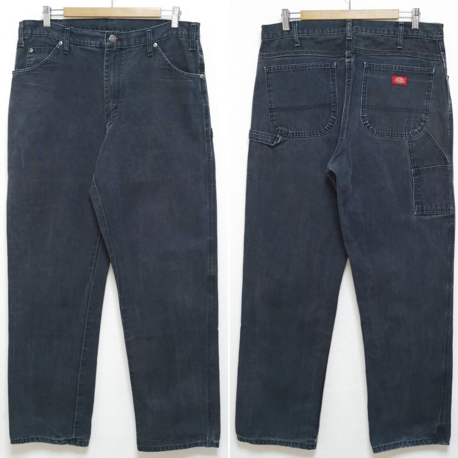 W36 L34 DICKIES ダック ペインターパンツ ブラック 黒 USA - メルカリ