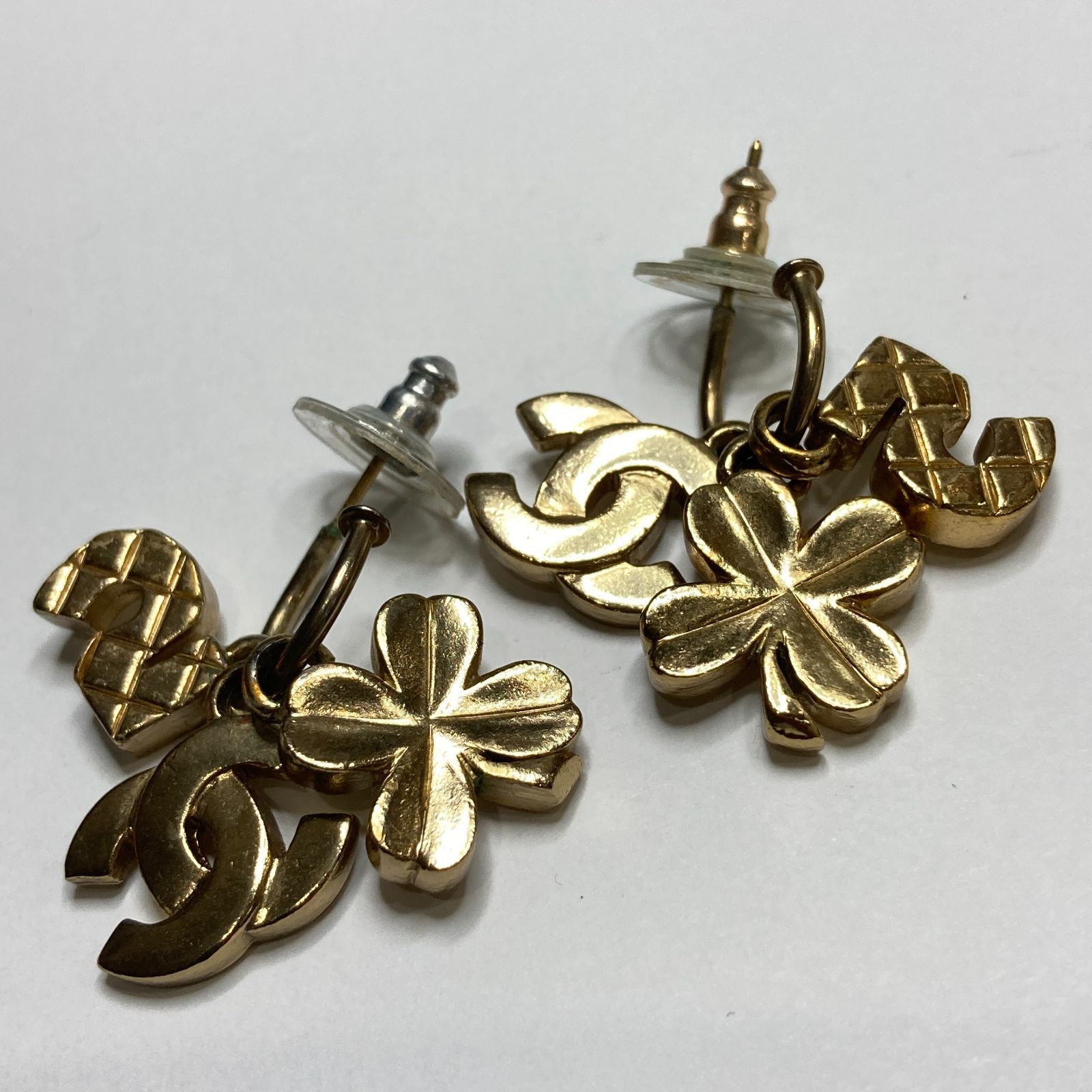 シャネル CHANEL ピアス クローバー ヴィンテージ CHANEL シャネル ピアス クローバー モチーフ アクセサリー 小物