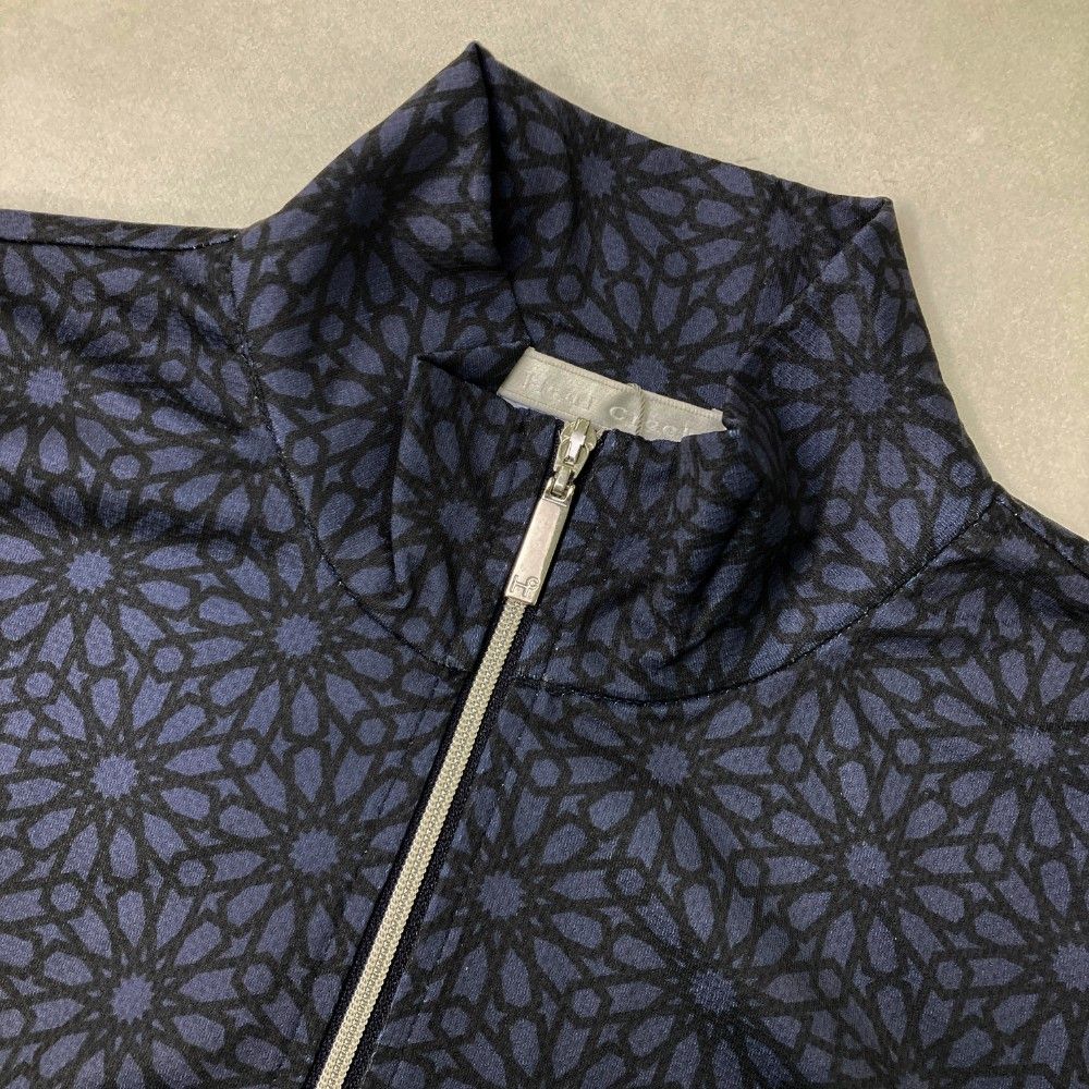 サイズ：40 HEAL CREEK ヒールクリーク 長袖ハーフジップTシャツ 総柄