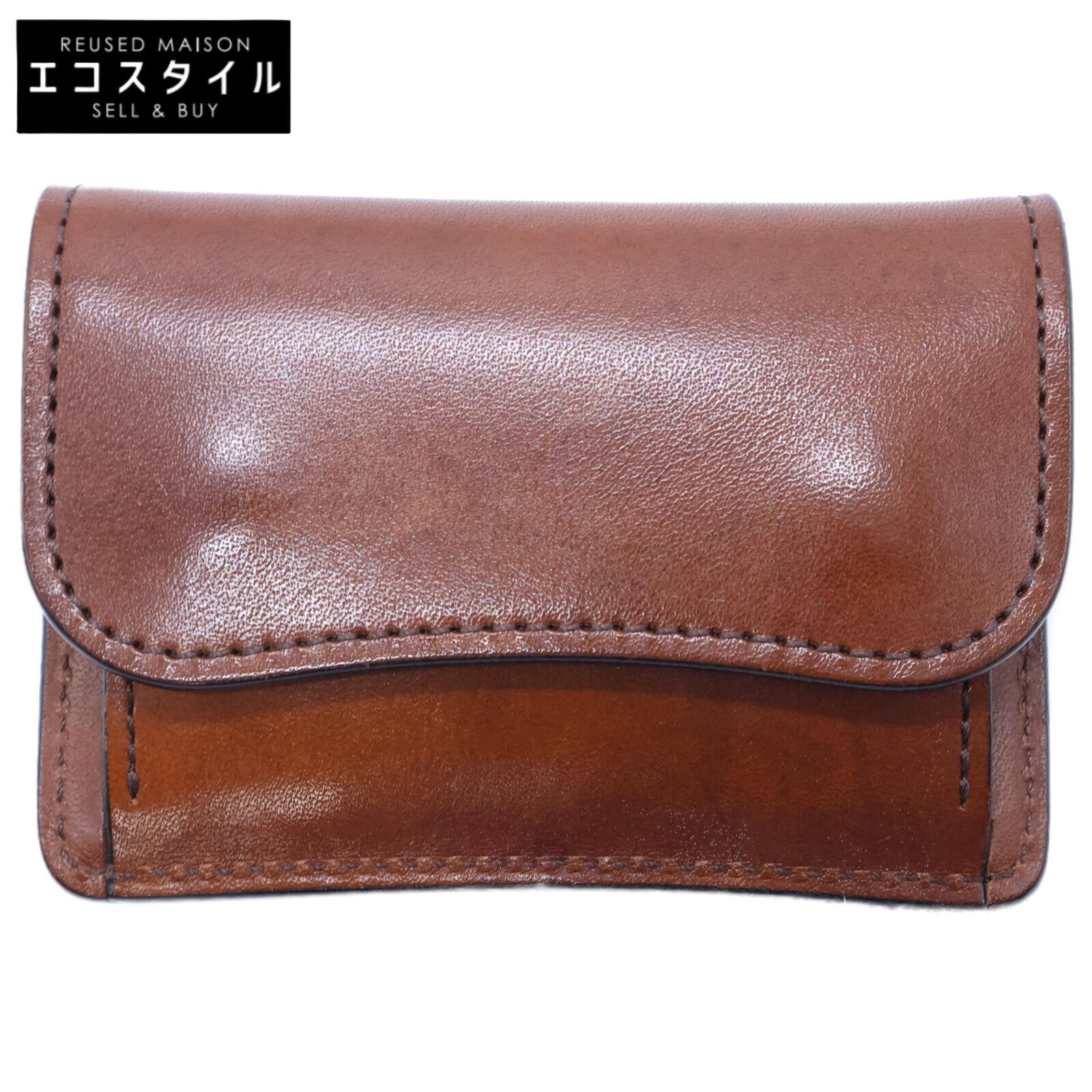 WILDSWANS フルグレインブライドルレザー タング ミニ財布 美品