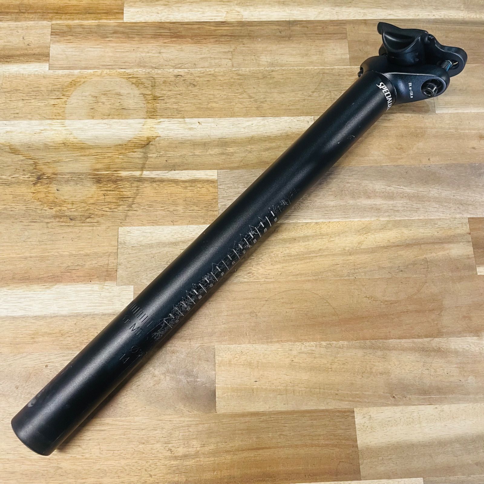 【中古品】 スペシャライズド FATBOY 純正 シートポスト φ30.9mm 350mm アルミ シートピラー MTB ファットバイク 2ボルト マットブラック