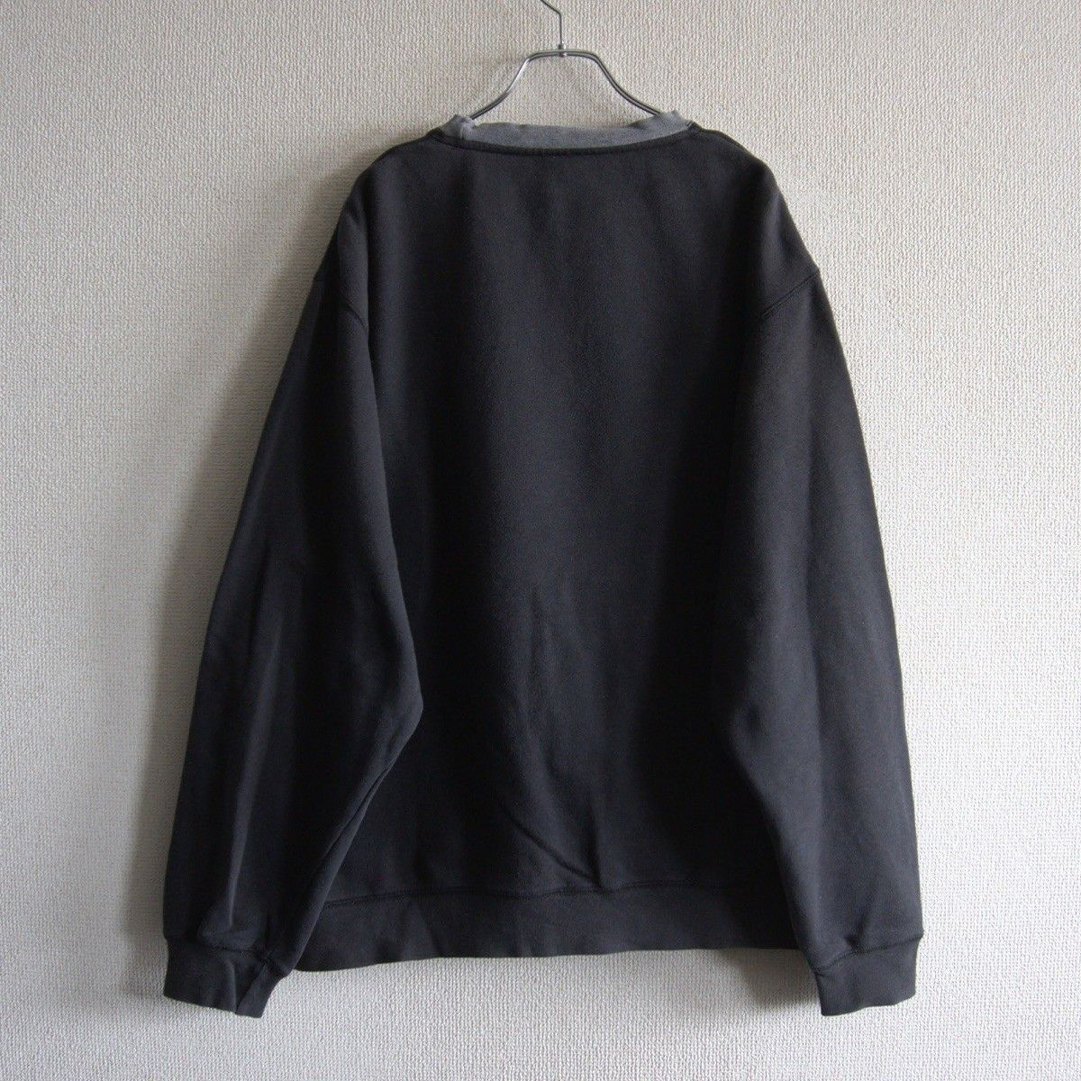 00s】OLD STUSSY【前V プルオーバー スウェット】 L 00年代 紺