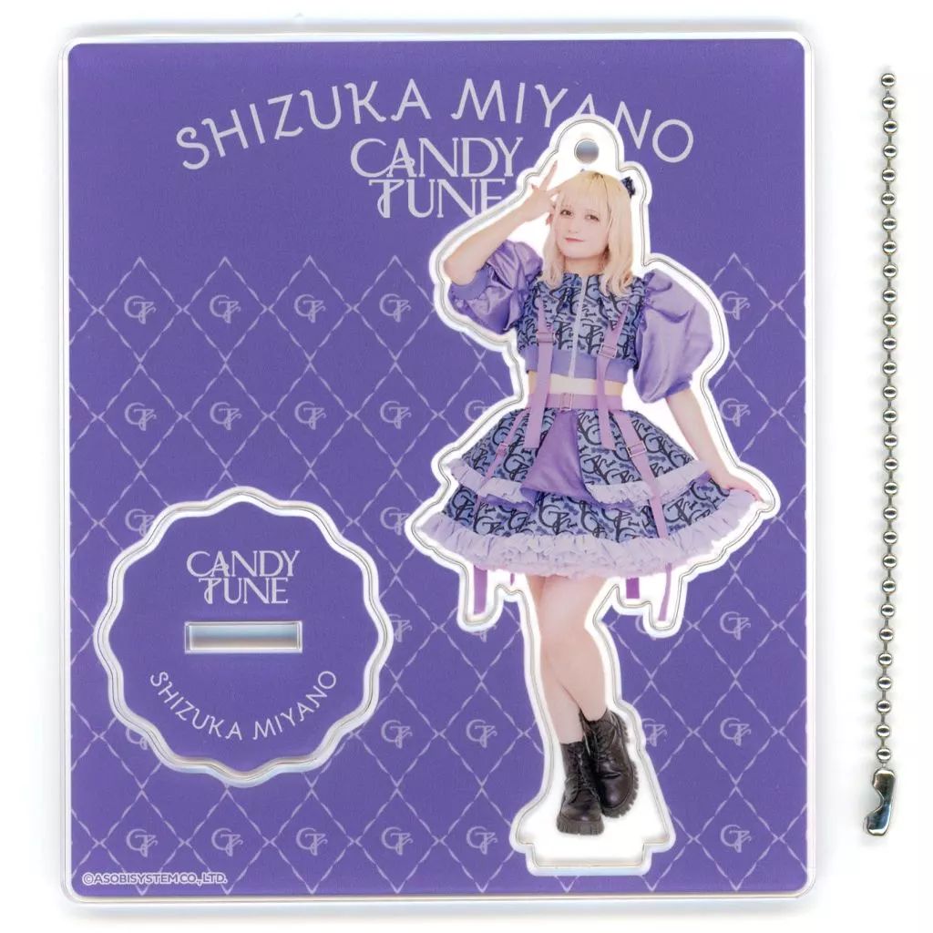 【即購入可】CANDY TUNE 宮野静 直筆サイン入りアクリルパネル 中古】アクリルスタンド・アクリルパネル 宮野静(CANDY TUNE