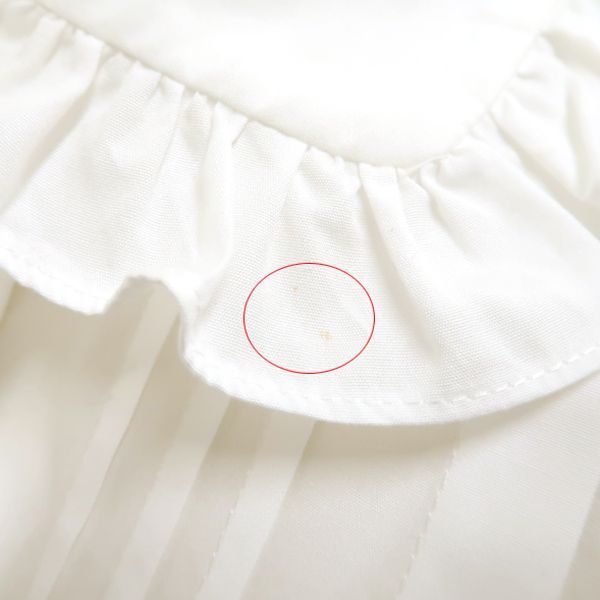 Simone Rocha フリル ブラウス ホワイト ＃UK4 長袖 シャツ 刺繍 