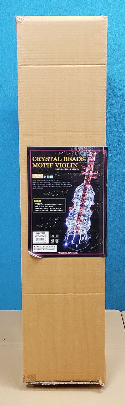 モチーフライトLEDクリスタルビーズ・バイオリンJOA-192