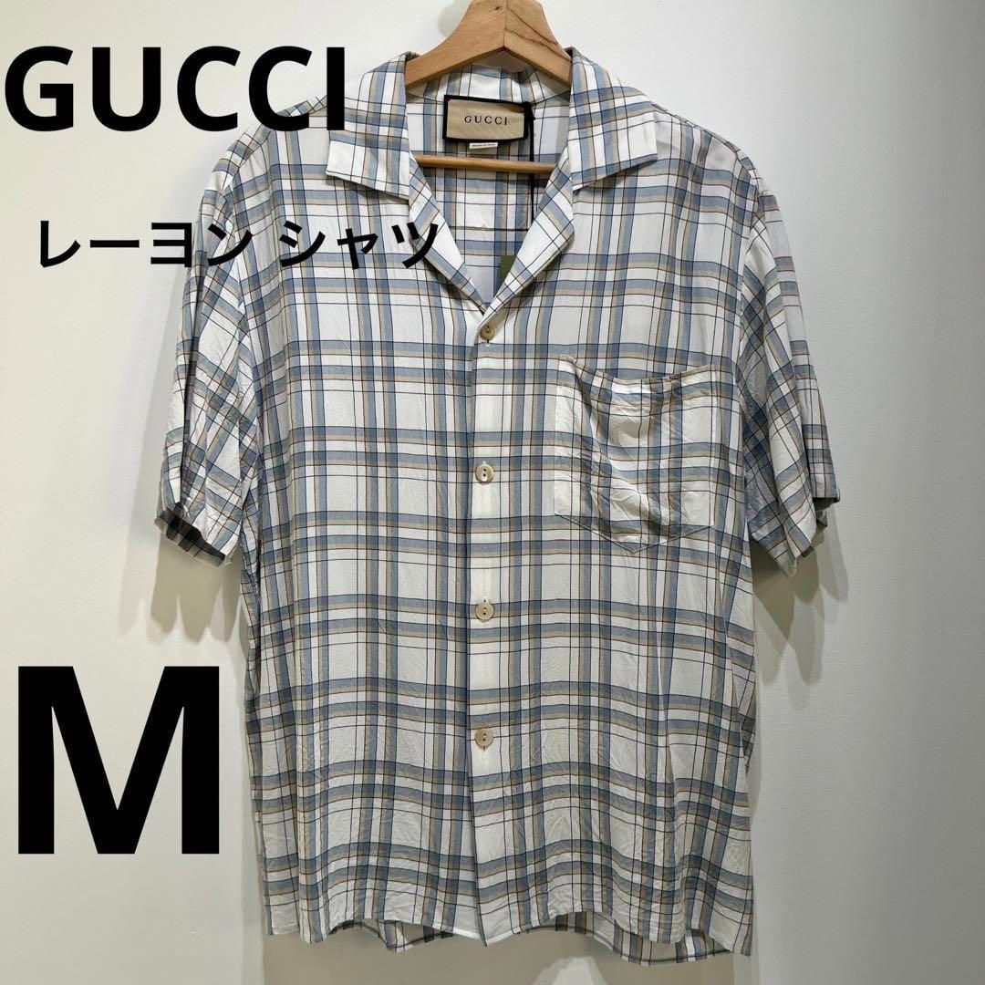 GUCCI】 レーヨン シャツ Mサイズ(メンズ) ※タグ - メルカリ