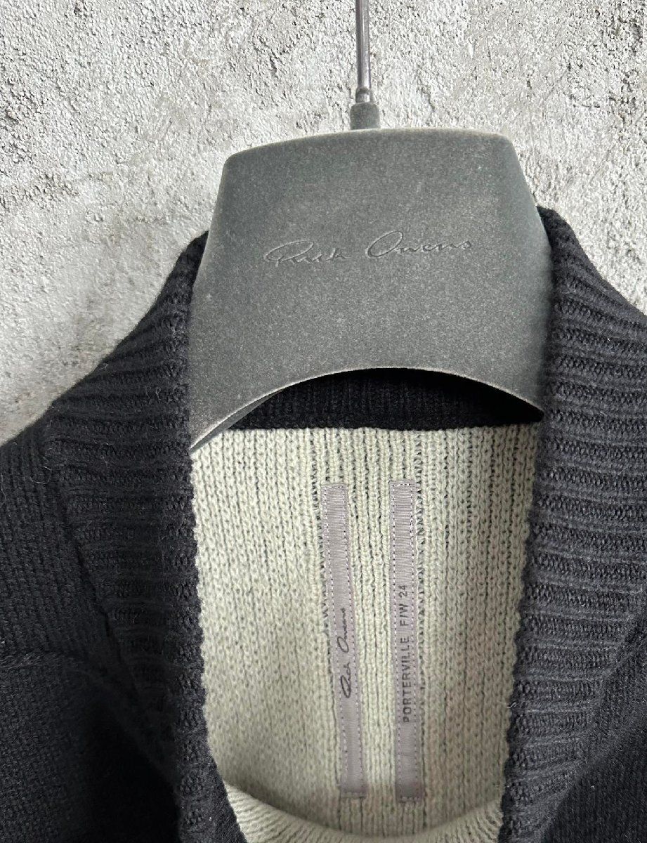 リックオウエンス　フーデッドロングニット リックオウエンス フーデッドロングニット