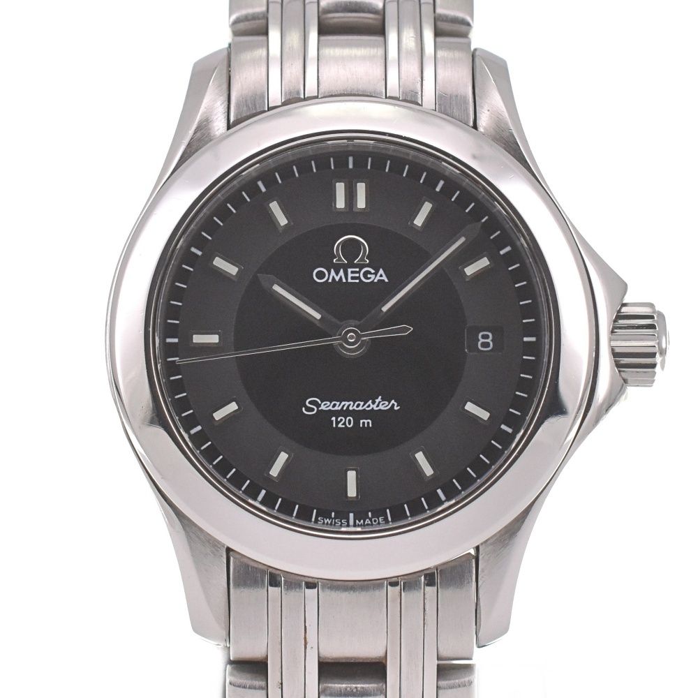 オメガ OMEGA 2581.52 シーマスター120m デイト モデル クォーツ レディース 保証書付き H 139449