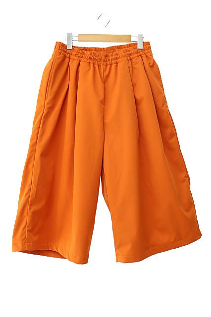 クーティー COOTIE 24AW Polyester Twill 2 Tuck Track Shorts ポリエステル ツイル 2タック トラック ショーツ ハーフ パンツ CTE-24S128 L オレンジ ブランド古着ベクトル ●250506