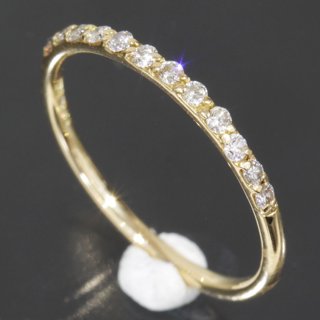 AHKAH ドゥーズブリエリング K18YG ダイヤ 12石0.12ct 7号 AHKAH ドゥーズブリエリング K18YG ダイヤ 12石0.12ct 7号