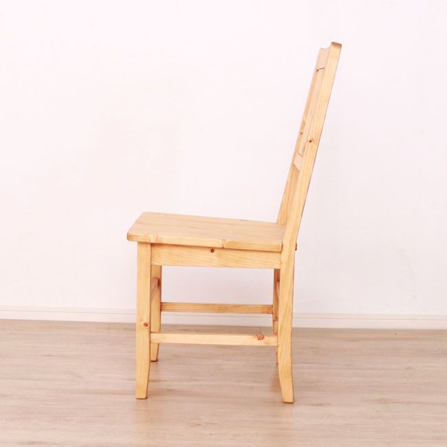 カントリー調パイン無垢材ダイニングチェア2脚セット 完成品 チェア