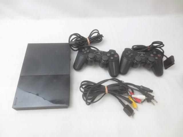 ゲーム プレイステーション2 PS2 本体 SCPH-90000 チャコールブラック 動作品 周辺機器付き