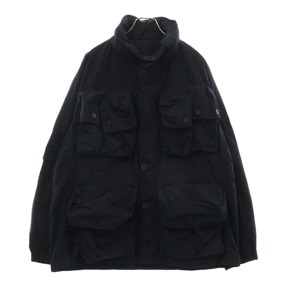 URU (ウル) HOODED ZIP UP BLOUSON TYPE A マルチポケット フーデッド ジップアップ タイプAジャケット ネイビー 22SCR01A