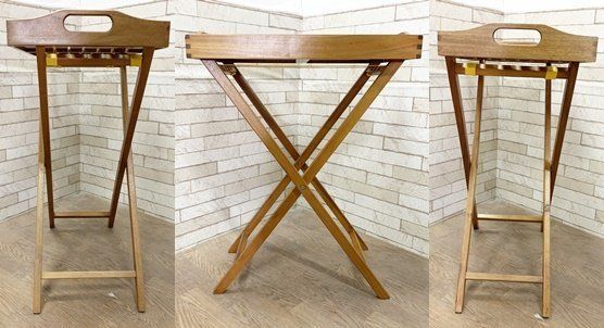 SCANTEAK スキャンティーク トレイ 木製 フォールディングトレイ