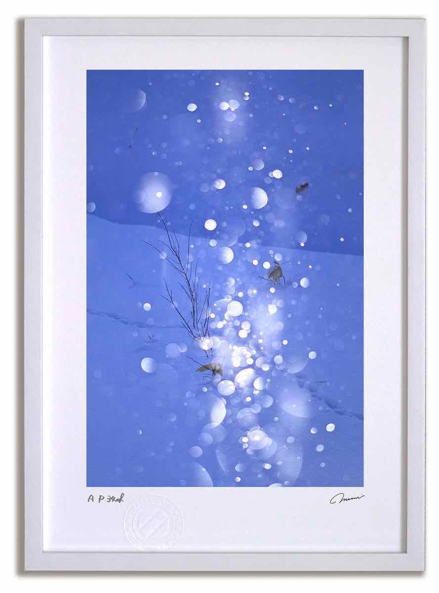 アートフォト 絵画 ダイヤモンドダスト3 高橋真澄|インテリア 額入り 額装込 風景画 油絵 ポスター アート アートパネル リビング 玄関 プレゼント モダン アートフレーム 飾る Mサイズ おしゃれ 壁掛け 絵