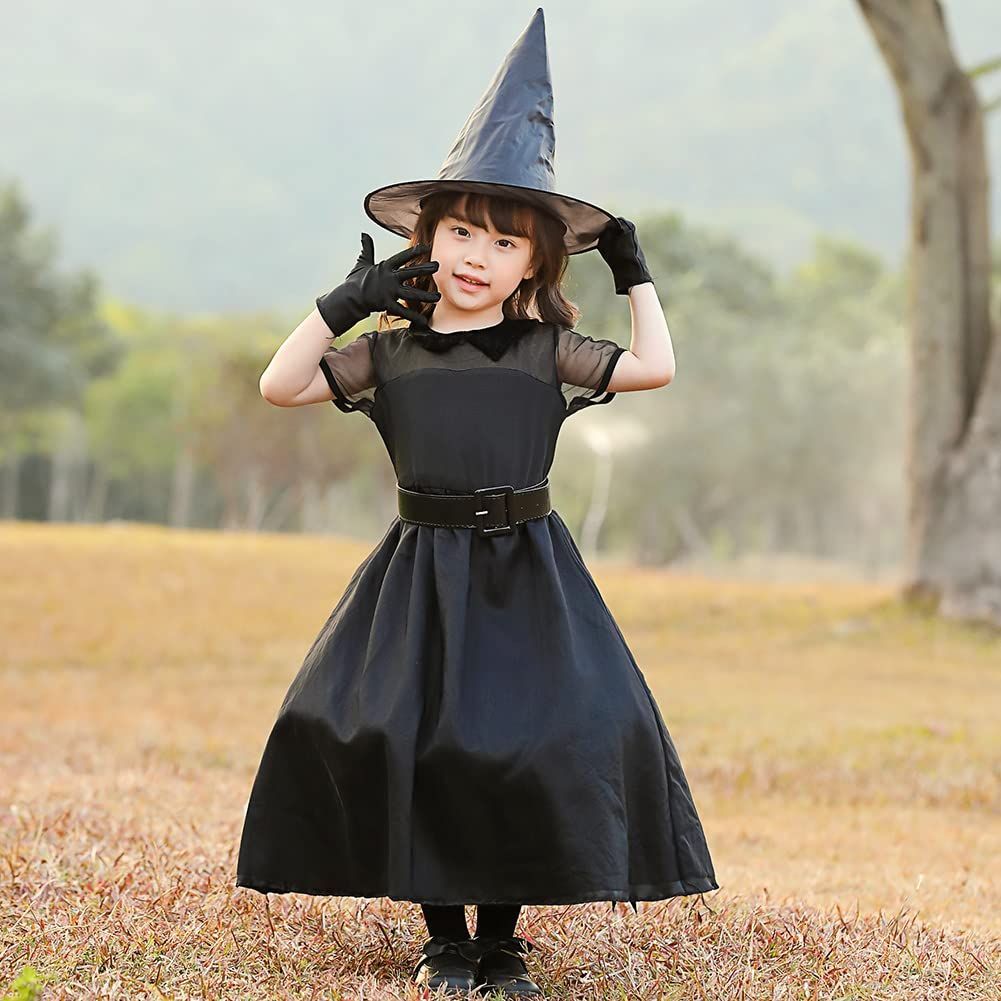 Formemory] 魔女 コスプレ ハロウィン コスプレ 魔法使い 仮装 コスチューム 大人 衣装 魔女ドレス キッズ ハロウィン コスチューム  人気 帽子付きほうき付き 5点セット - メルカリ