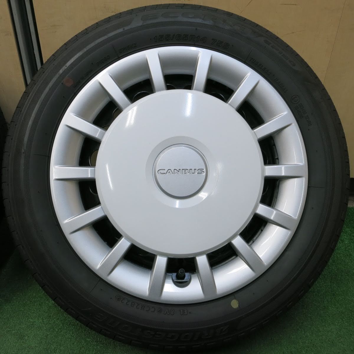 ブリヂストン ECOPIA 155/65R14 タイヤ　スチールホイール付き ブリヂストン ECOPIA (エコピア) NH200C 155/65R14 | カーポート