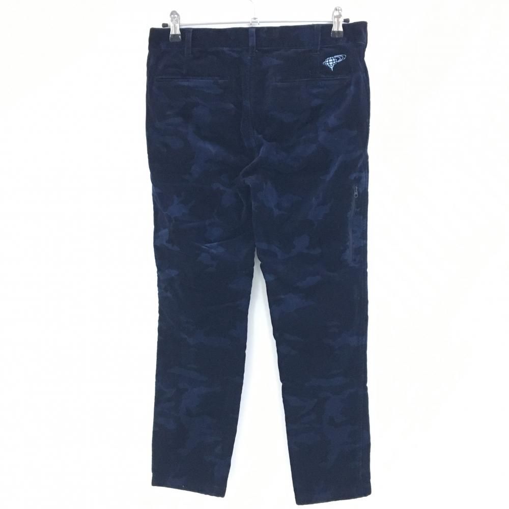 超美品】ビームスゴルフ コーデュロイパンツ ネイビー 迷彩 カモフラ