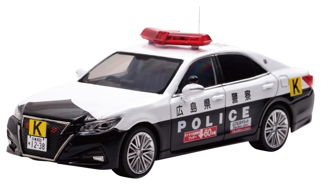 RAI'S 1/43 トヨタ クラウン アスリート (GRS214) 2023 広島県警察所轄署交通課G7サミット車列先導基準車両 (東21) 完成品 