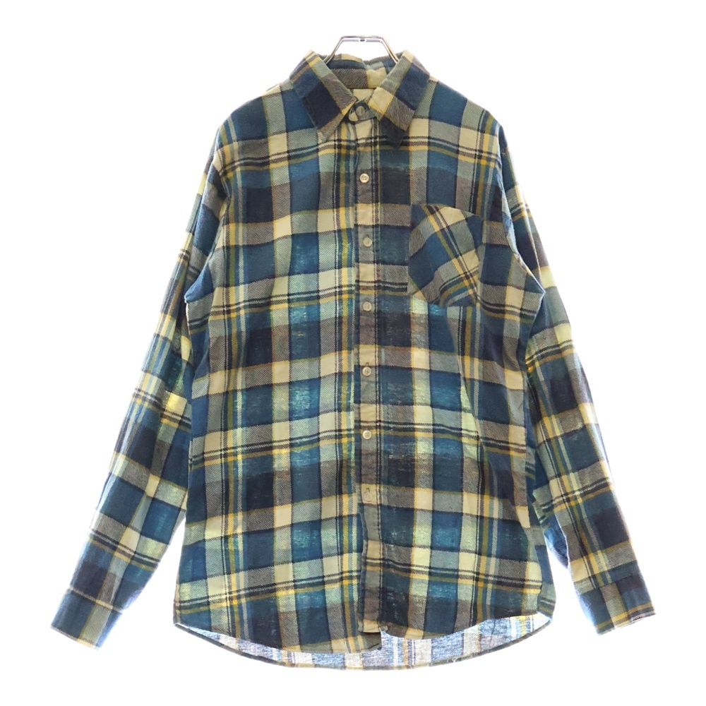 VINTAGE ヴィンテージ Sears Regular collar CHECK SHIRT シアーズ レギュラー チェック 長袖シャツ ブルー