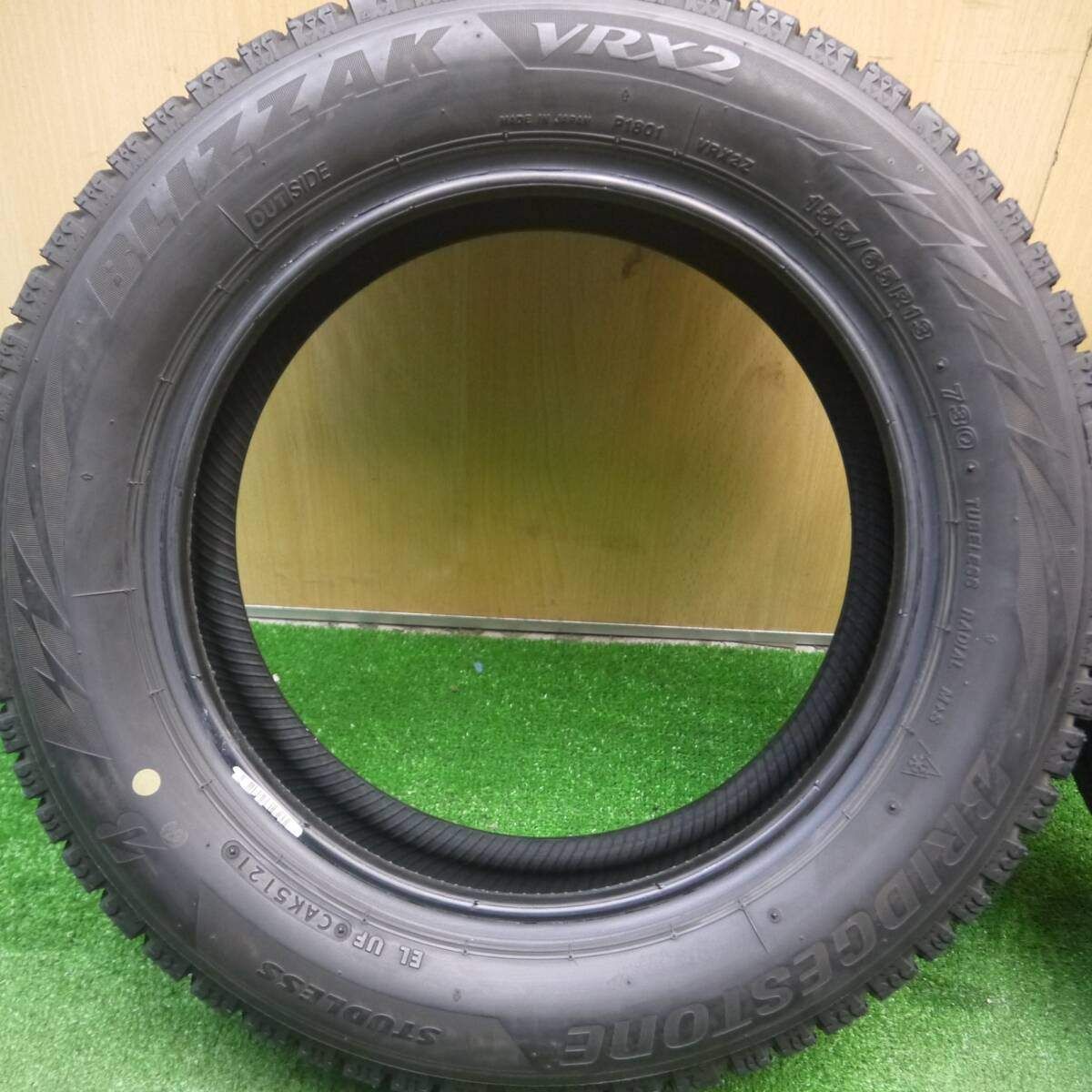 車 バリ溝！21年！9分☆スタッドレス 155/65R13 ブリヂストン 