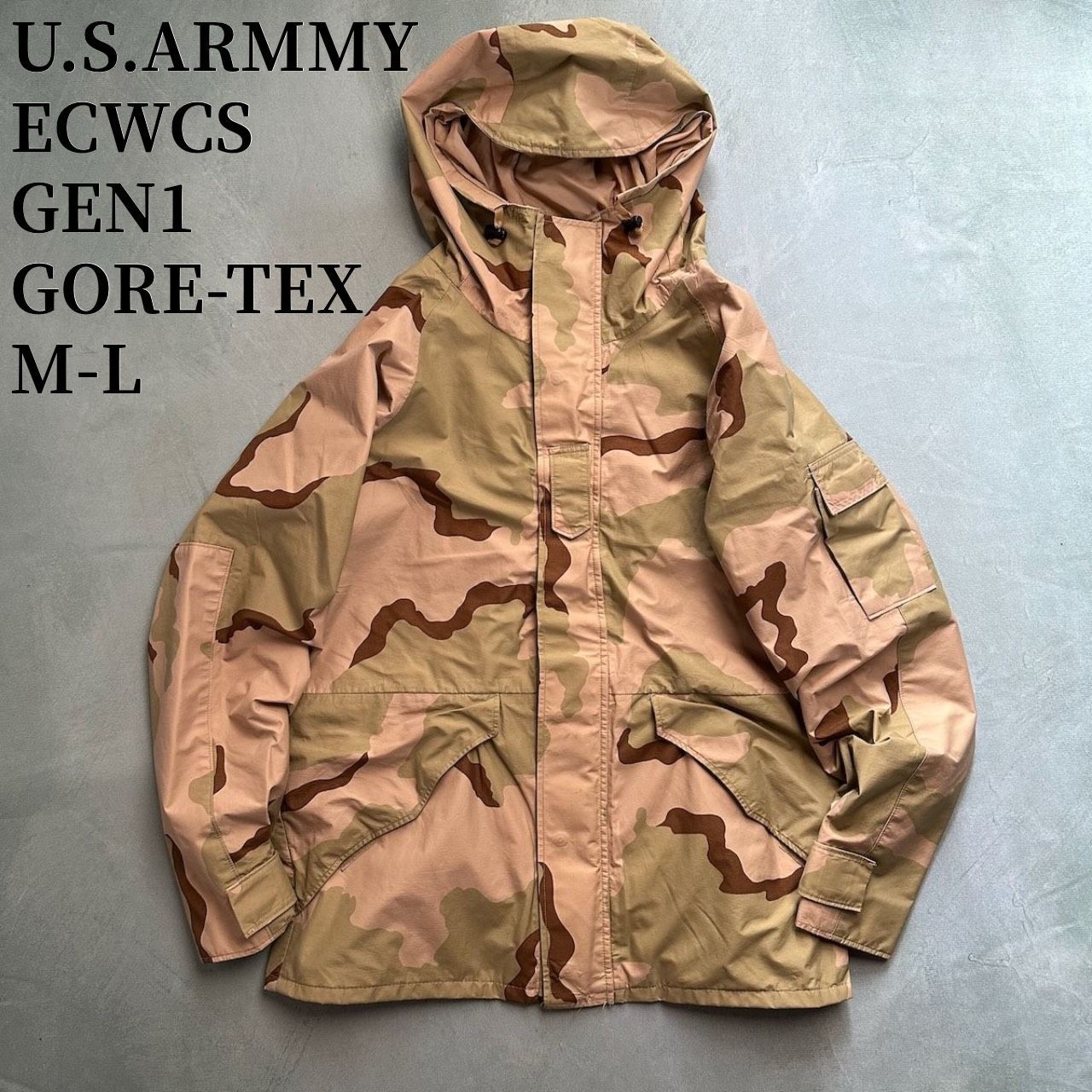 00s U.S.ARMY ECWCS GEN1　COLD WEATHER　デザートカモ　GORE-TEX　ゴアテックスパーカー　M-L 古着