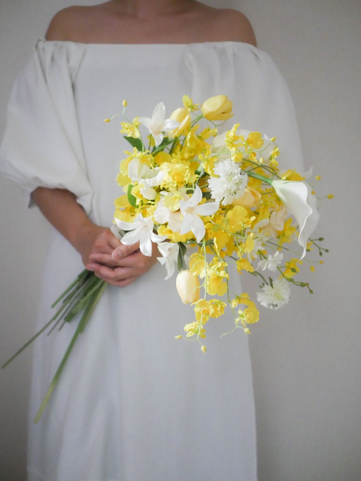 結婚式 ブライダル ブーケ 韓国風 造花 アーティフィシャルフラワー