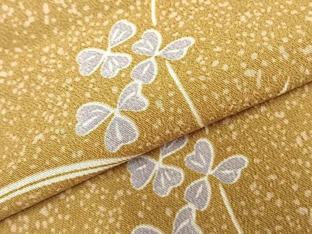 草花文 洗える着物