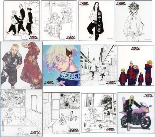 紙製品　全12種セット 「東京リベンジャーズ 原画展 TOKYO卍REVENGERS EXHIBITION ミニ色紙コレクションD」 紙製品 全12種セット 「東京リベンジャーズ 原画展 TOKYO卍