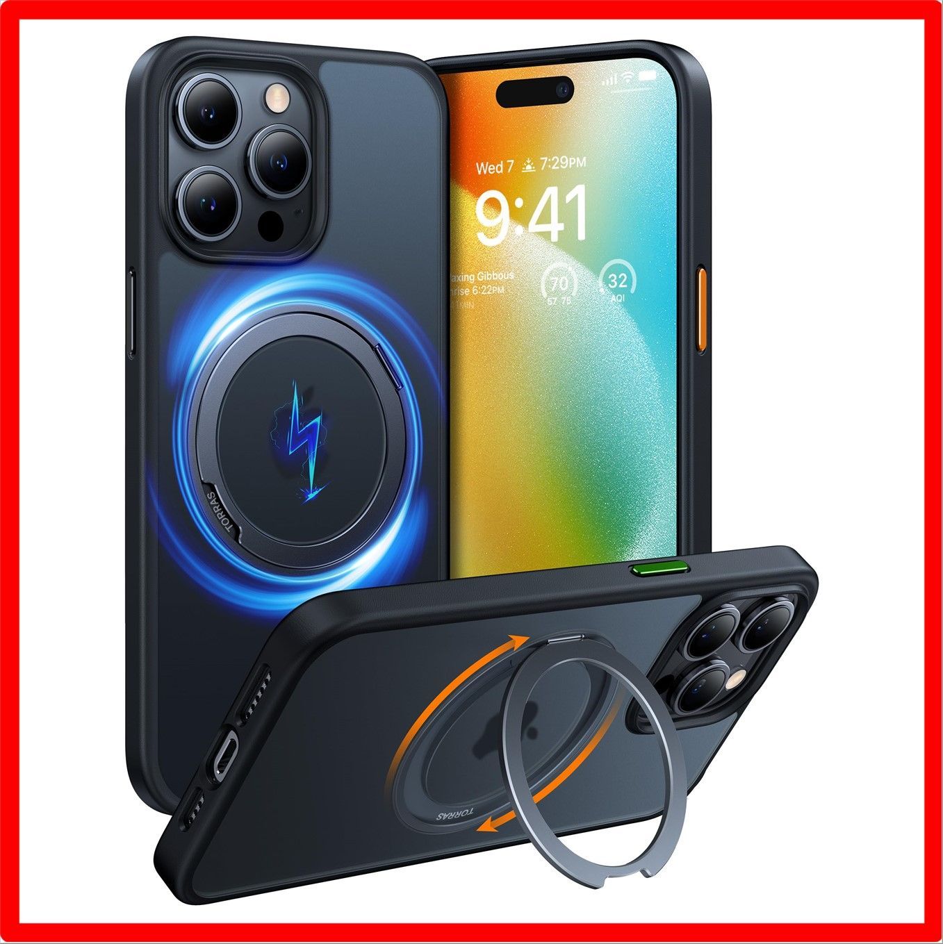 iPhone 15 Pro ケースTORRAS iPhone用ケース6.1インチ