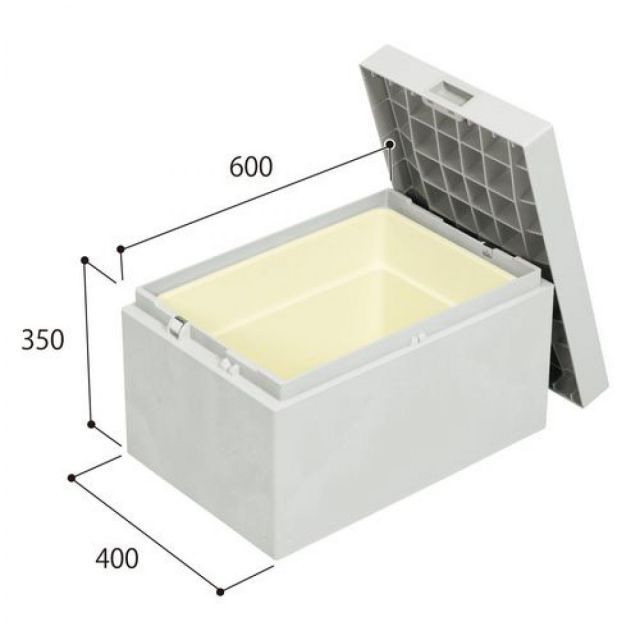 城東テクノ JOTO ハウスステップ CUB-6040-C2S 小ステップなしタイプ 収納庫１個付き HOUSESTEP