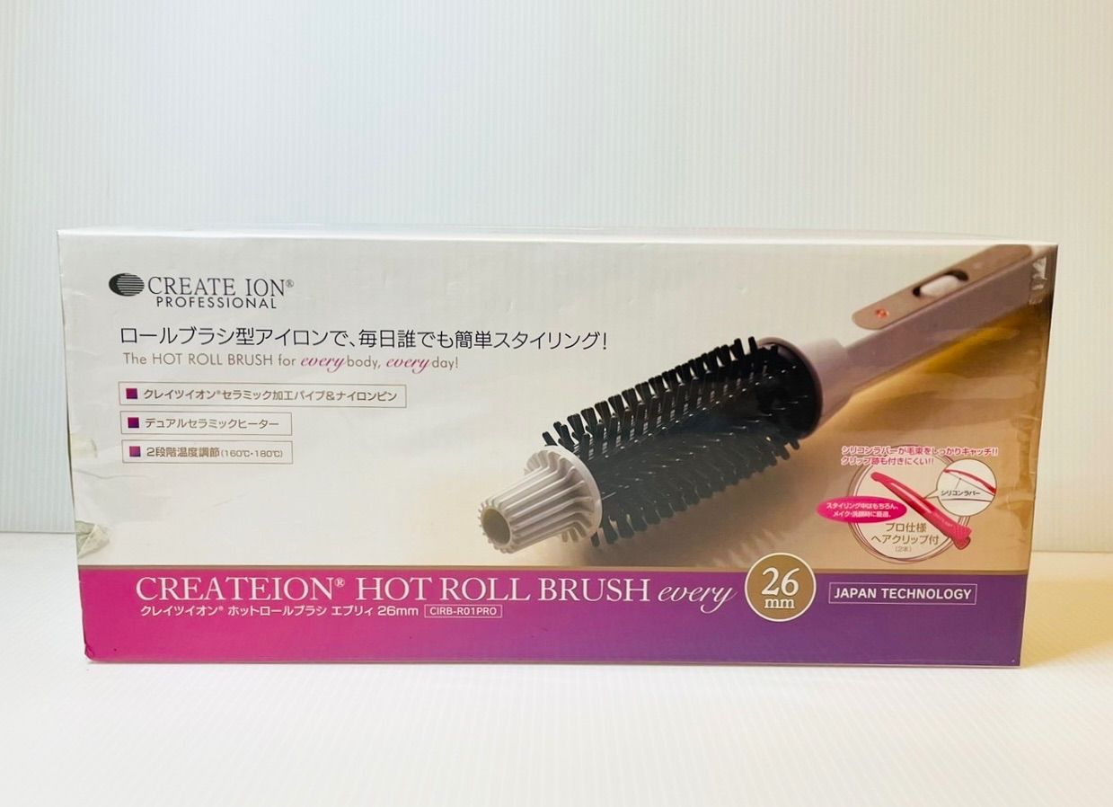 クレイツイオン ホットロールブラシ【海外兼用】 クレイツ イオン (CREATE ION）ホットロールブラシ 26mm